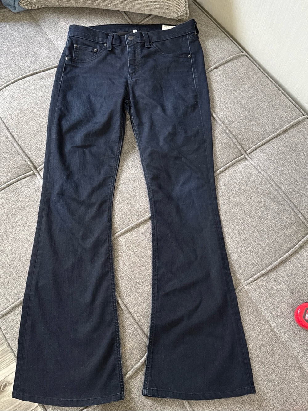 Rag & Bone Elephant Bell Jeans Size 29 Black Stretch Denim Flare 31" Inseam